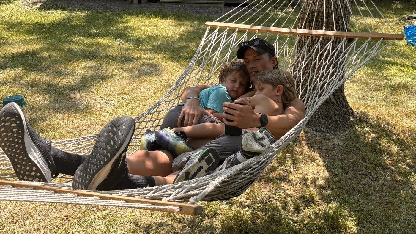 Daniel with his two sons
