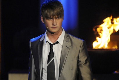 Daniel performing in Disney's High School Musical